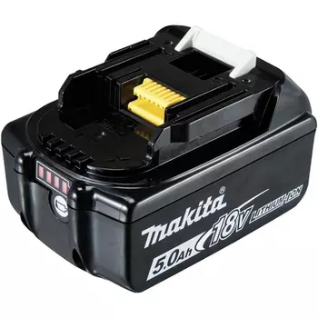 MAKITA 197280-8 Аккумуляторная батарея BL1850B (18В, 5Ач, индикатор заряда), картон, 1 шт