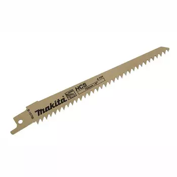MAKITA B-16798 Полотно для сабельной пилы MAKITA S611D по дереву, 150 мм, шаг 3,2 мм, HCS, 5 шт
