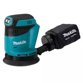 MAKITA DBO180Z Шлифмашина эксцентриковая аккумуляторная (18В,Li-ion,ф125мм,7000\9500\11000об\м,ампл-2.8мм,1.7кг,кор