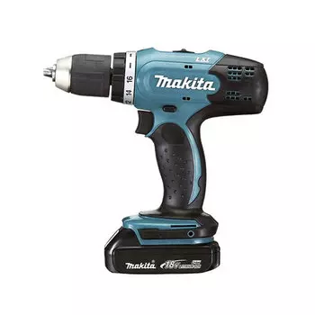 MAKITA DDF453SYE Дрель аккумуляторная (Li-ion, 18 В, 1,5 Ач, 27 Нм, БЗП) кейс