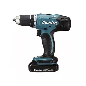 MAKITA DDF453SYX4 Дрель аккумуляторная (18В, 2х1.5Ач Li-ion, БЗП-13мм, 0-400\1300об\м, 42\27Нм, 1.8кг,кор)
