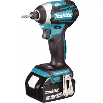 MAKITA DTD154RFE Дрель аккумуляторная MAKITA DTD154RFE (б\щет,18В,2х3АчLi-ion,0-1100\2100\3600об\м,6-ти гр1\4",1.5.кг