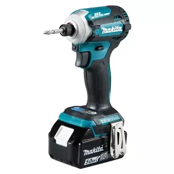 MAKITA DTD171RFE Шуруповерт аккумуляторный ударный MAKITA DTD171RFE (18В,2х3АчLi-ion,б/щ, 180Нм,1/4") кейс