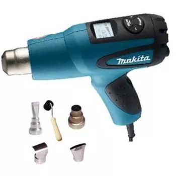 MAKITA HG651CK Фен строительный (2000 Вт, 80-650 °C, 220-550 л/мин, насадки) кейс