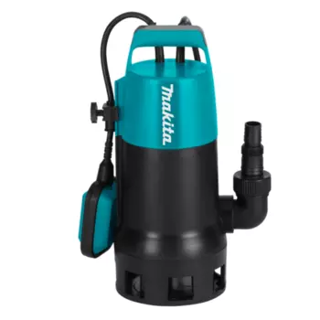 MAKITA PF0300 Насос дренажный погружной (300Вт,140л\м,Н=7м,Г-5м,ч\вод(вкл5мм),мин уровень воды20мм)