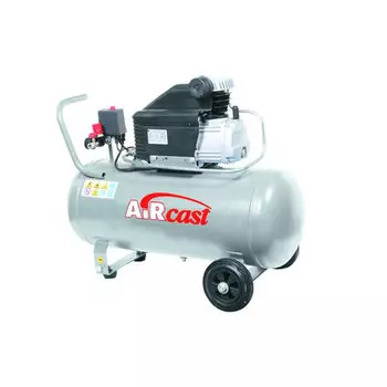 REMEZA СБ4/С-50.J2047B Компрессор поршневой с прямым приводом, 50 л, 2.2 кВт, 8 бар, 400 л/мин, 220 В, передвижной, AIRCAST