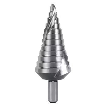 RUKO RK-101060 Сверло ступенчатое 6,0-37,0 мм, 12 ступеней, HSS, 118°, со спиральными стружечными канавками