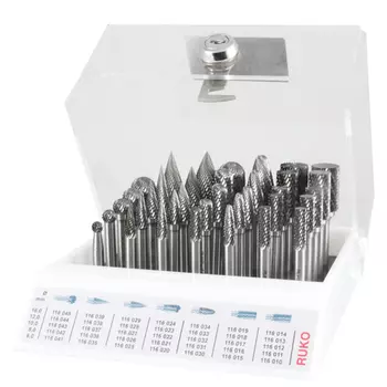 RUKO RK-116008 Набор борфрез твердосплавных, 35 предметов