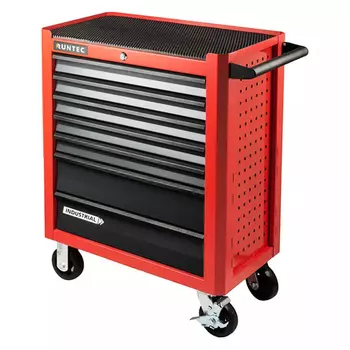 RUNTEC RTIND-7R Тележка инструментальная 7 полочная Industrial красная