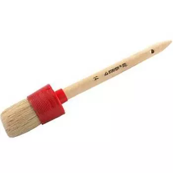 STAYER 0141-50 Кисть круглая STAYER "MASTER", светлая натурал. щетина, пластм. корпус, деревян. ручка, №14 x50мм