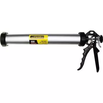 STAYER 0673-60 Пистолет для герметика STAYER "PROFESSIONAL" 0673-60, закрытый, алюминиевый корпус, 600мл