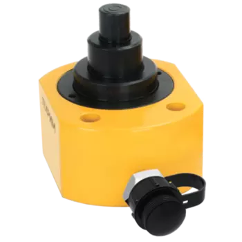 ТЕХРИМ 810525-10-25 Гидравлический цилиндр (домкрат) низкий телескопический ДНТ10М25, однополостной; 10 т; ход 25 мм