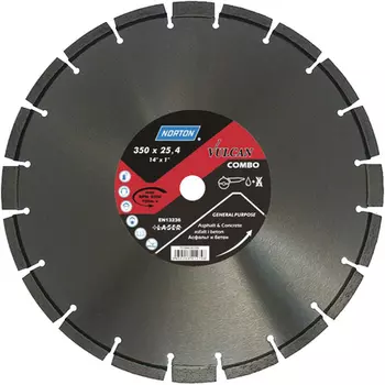 NORTON 70184645358 Алмазный отрезной круг 400 х 25,4 мм VULCAN COMBO