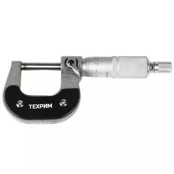 ТЕХРИМ T050005 Микрометр МК-25, 25 мм - 0.01 КЛ.1, ГОСТ6507-90