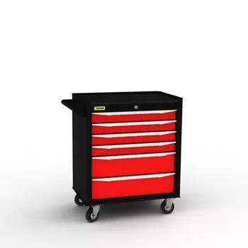 ТЕХРИМ TCHR-6-R Тележка инструментальная 6 полочная Техрим красная