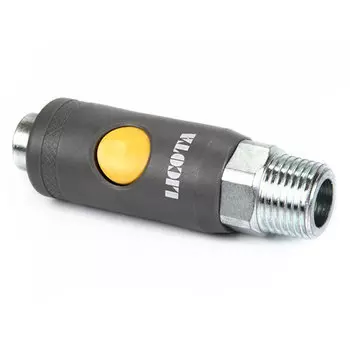 Licota SR40PM Пневматический разъем, быстросъемный, двухкомпонентный, с предохранителем 1/2" внешняя резьба