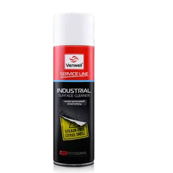 VENWELL VW-SL-009RU Очиститель наклеек, липких лент, насекомых Industrial cleaner (аэрозоль) 500 мл