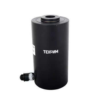 ТЕХРИМ ДПА30П100 Гидравлический цилиндр (домкрат) с полым штоком; алюминиевый; однополостной; 30 т; ход 100 мм