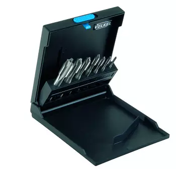 VOLKEL VO-47815 Набор метчиков машинных М3-М12, 7 предметов, пластиковый кейс