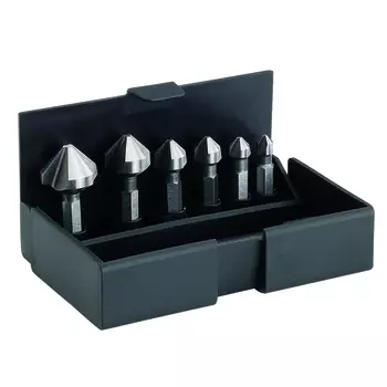 VOLKEL VO-67300 Набор зенковок-бит, 6,3-20,5 мм, 6 предметов, пластиковый кейс