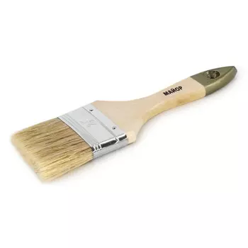 Zolder 126040a Кисть плоская 63 х 12 мм, натур.щетина, дерев.ручка Майор