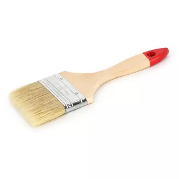 Zolder 126250c Кисть плоская 75 х 10 мм, натур.щетина, дерев.ручка Standart