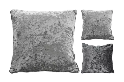 Подушка велюровая 45*45 серебристо-серая (AAE322650)