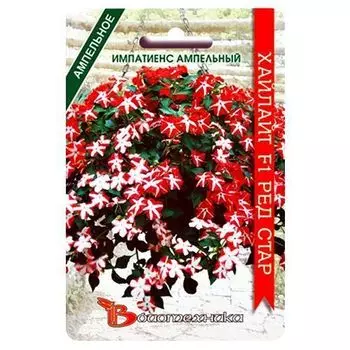Импатиенс (бальзамин) ампельный Хайлайт Ред Стар F1 Биотехника