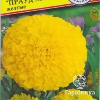 Семена Бархатцы прям. "Прауд Мэри" Желтые F1 5 шт, Престиж
