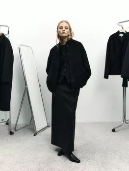 Бомбер Брисбен из пальтовой ткани