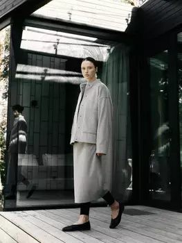 Бомбер Брисбен из пальтовой ткани