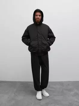 Бомбер Цюрих утеплённый с капюшоном