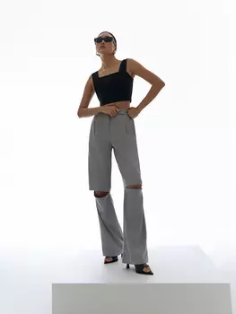 Брюки Эйлин с горизонтальными разрезами