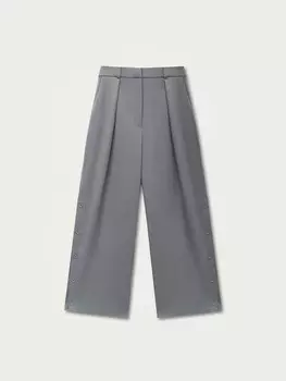 Брюки Монро широкие с пуговицами