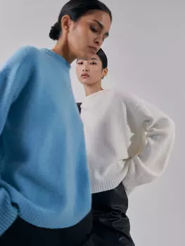 Джемпер Касси укороченный из шерсти мериноса