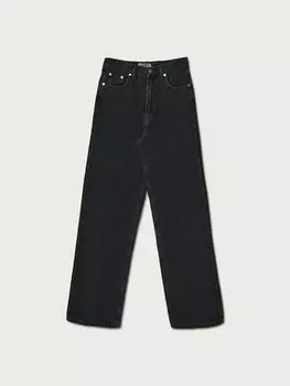 Джинсы прямые с высокой посадкой