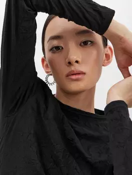 Лонгслив Дакота из жатого трикотажа