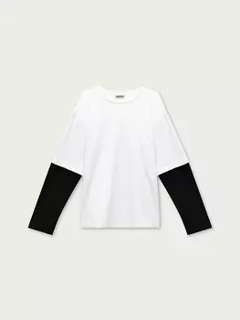 Лонгслив Ллойд с имитацией футболки