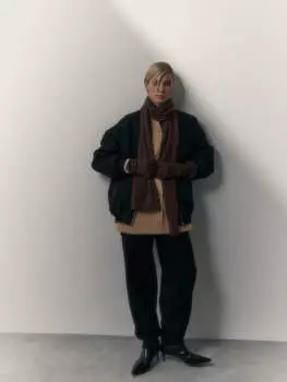 Перчатки длинные с мохером