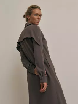 Платье-рубашка Сандрин с отлетной кокеткой