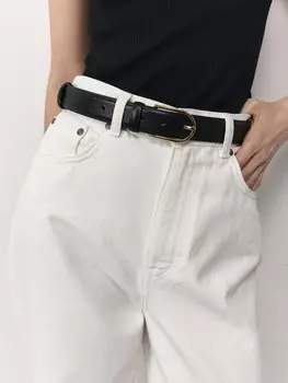 Ремень с овальной пряжкой