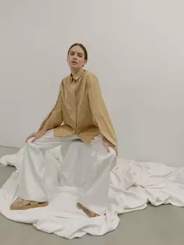 Рубашка Хлоя оверсайз с расстёгивающимися рукавами