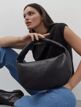 Сумка-мешок из мягкой кожи