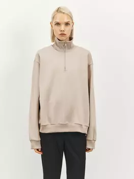 Свитшот Стамбул оверсайз со стойкой на молнии