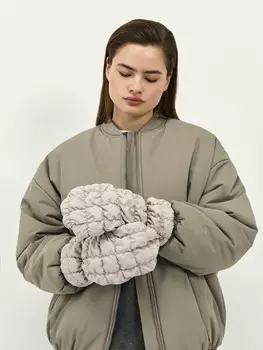 Варежки Стокгольм стеганые со сборкой