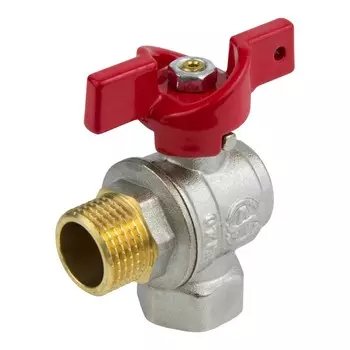 1/2″ Aquasfera 1009-01 ВР/НР, Кран шаровой полнопроходной угловой (бабочка)