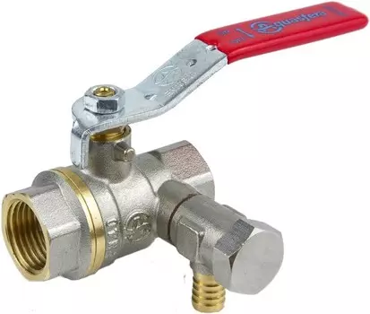 1/2″ Aquasfera 1012-01 ВР/ВР, Кран шаровой полнопроходной со спускником (рычаг)