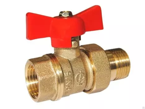 1/2″ Галлоп 11Б27П1 ВР/американка, Кран шаровой полнопроходной (бабочка)