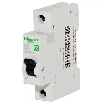 1P Schneider Electric Easy 9, 50А, C, Выключатель автоматический