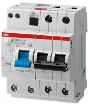 2P ABB DS202 AC-C32/0.03, номинальный ток 32А, Автомат дифференциальный